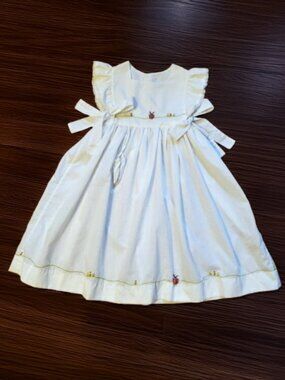 Isabel Garreton Ladybug Swiss Dot Dress Size 6X